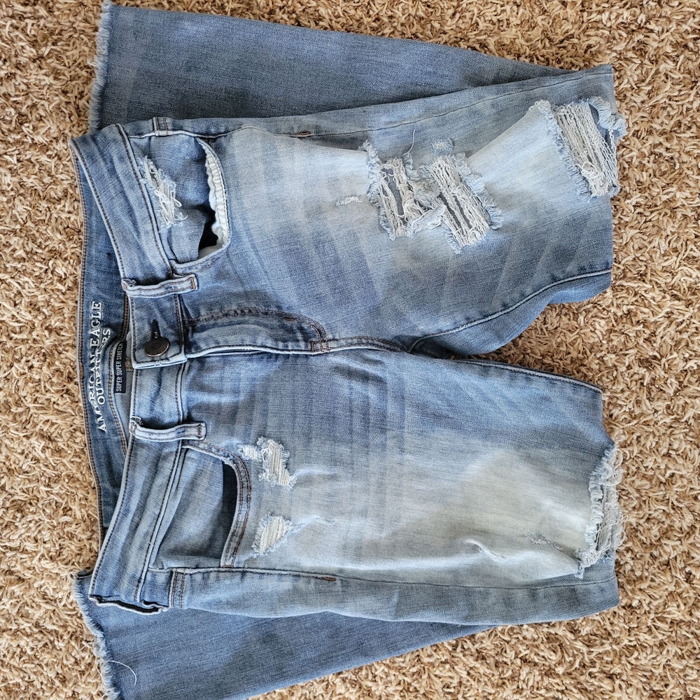 American Eagle Distressed Denim Shorts